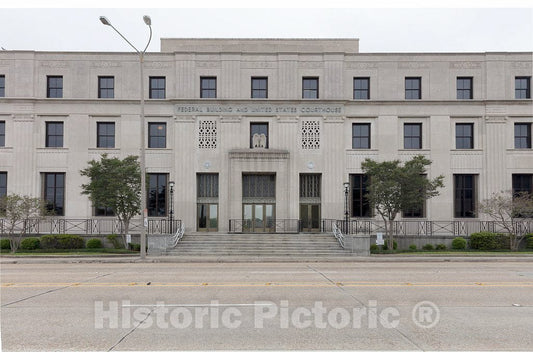 Photo- Exterior. Federal Building & U.S. Courthouse in Baton Rouge, Louisiana 2 Fine Art Photo Reproduction