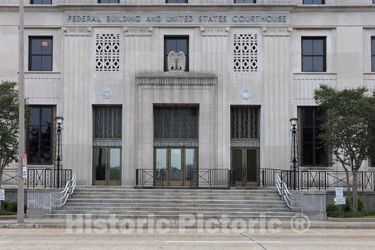 Photo- Exterior. Federal Building & U.S. Courthouse in Baton Rouge, Louisiana 1 Fine Art Photo Reproduction