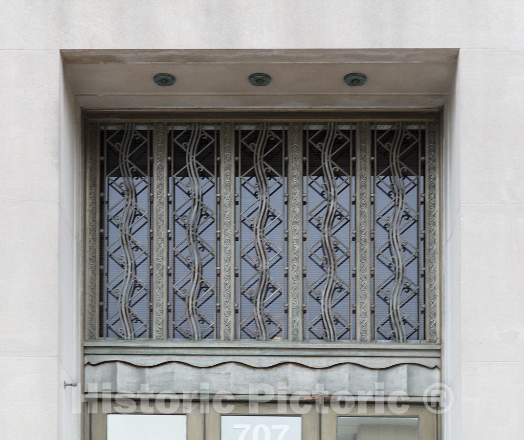 Photo - Window Grille. Federal Building & U.S. Courthouse in Baton Rouge, Louisiana- Fine Art Photo Reporduction