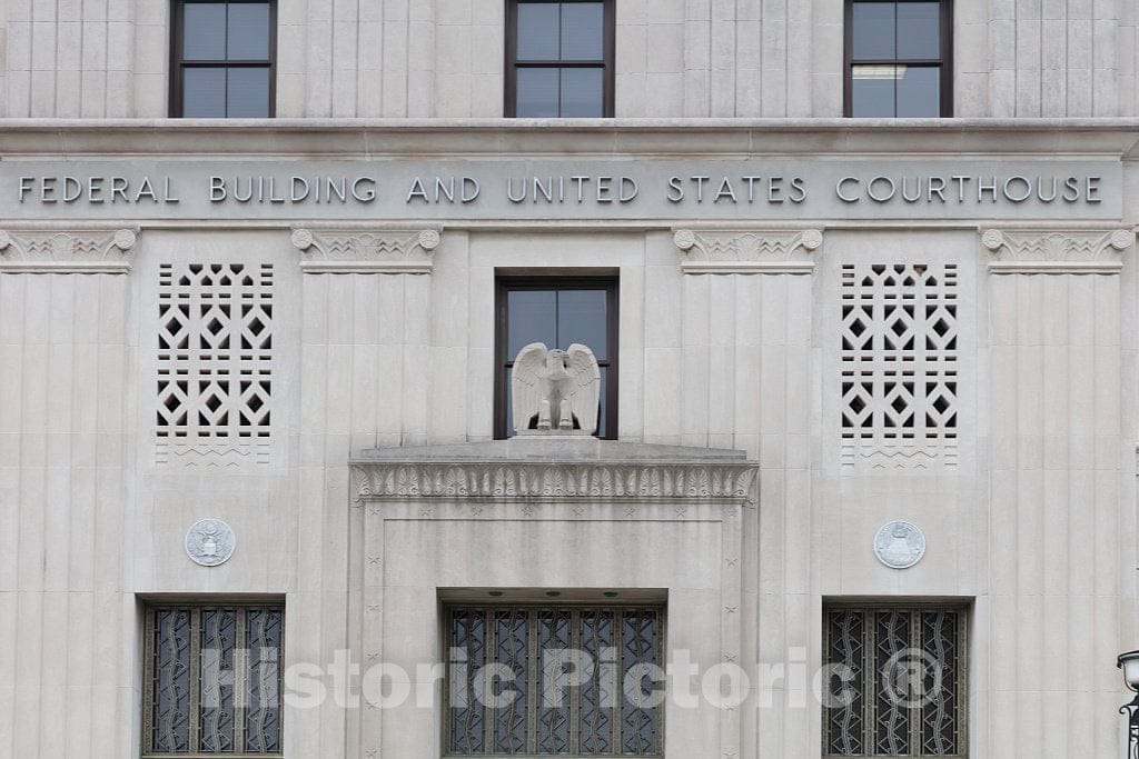 Photo- Exterior Details. Federal Building & U.S. Courthouse in Baton Rouge, Louisiana 2 Fine Art Photo Reproduction
