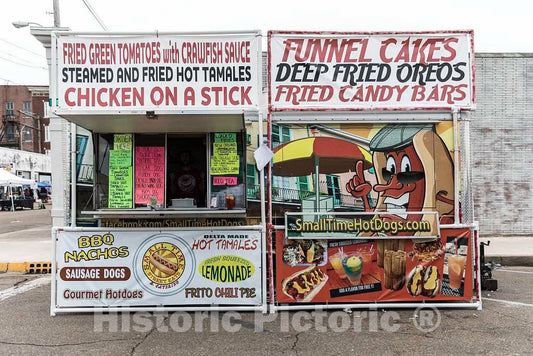 Photo - A Food Stand at The Clarksdale Juke Joint Festival, a Blues Fest in The Mississippi Delta City of Clarksdale, Then This Booth was Your Destination