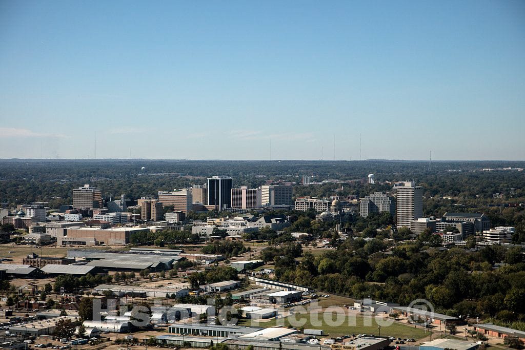 Photo - Skyline View of Jackson, The Capital City of The Southern U.S. State of Mississippi- Fine Art Photo Reporduction