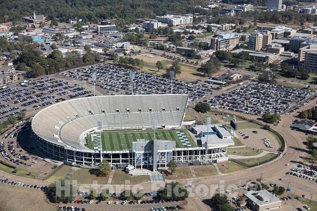 Photo - Aerial View of Jackson, Mississippi, Focusing on Mississippi Veterans Memorial Stadium, The Home Field of The Jackson State University Tigers Football Team