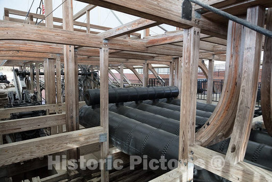 Photo- Reassembled remains of the USS Cairo at Vicksburg National Military Park in Vicksburg, Mississippi 6 Fine Art Photo Reproduction