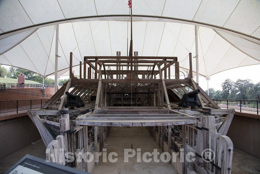 Photo- Reassembled remains of the USS Cairo at Vicksburg National Military Park in Vicksburg, Mississippi 10 Fine Art Photo Reproduction