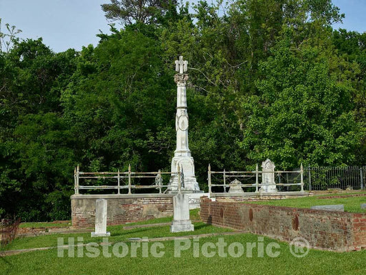 Photo- Part of The Natchez City Cemetery in Natchez, Mississippi 6 Fine Art Photo Reproduction