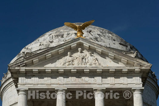 Photograph - Eagle ATOP The Pediment of The 1906 Illinois State Memorial, one of More Than 1,400 Monuments and memorials at Vicksburg National Military Park in Vicksburg, Mississippi 1
