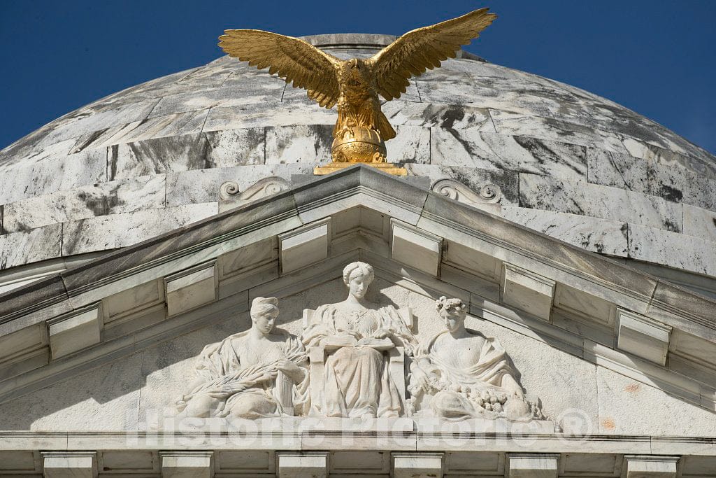 Photograph - Eagle ATOP The Pediment of The 1906 Illinois State Memorial, one of More Than 1,400 Monuments and memorials at Vicksburg National Military Park in Vicksburg, Mississippi 2
