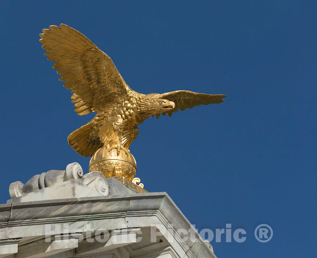 Photograph - Eagle ATOP The Pediment of The 1906 Illinois State Memorial, one of More Than 1,400 Monuments and memorials at Vicksburg National Military Park in Vicksburg, Mississippi 3