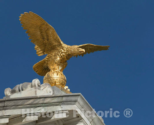 Photograph - Eagle ATOP The Pediment of The 1906 Illinois State Memorial, one of More Than 1,400 Monuments and memorials at Vicksburg National Military Park in Vicksburg, Mississippi 3