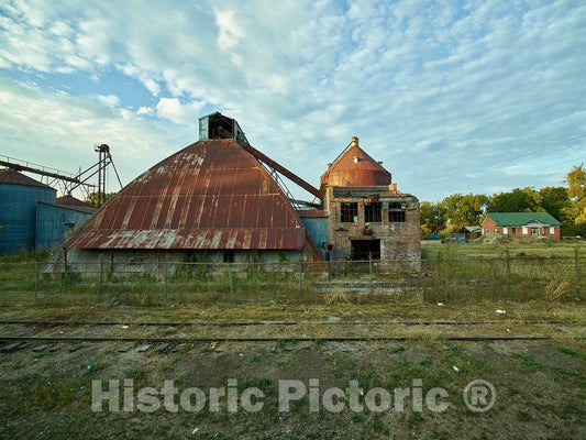 Photo- Long-Closed Old cottonseed-Processing Plant in Grenada, Mississippi 1 Fine Art Photo Reproduction