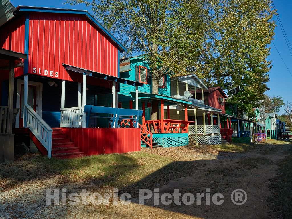 Photo- Colorful Homes at The site of The Annual Neshoba County Fair 2 Fine Art Photo Reproduction