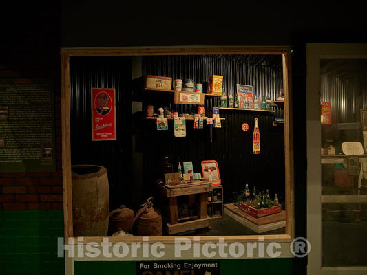 Photo- Display inside the Emmett Till Interpetive Center in an old cotton-gin building in tiny Glendora, Mississippi 3 Fine Art Photo Reproduction