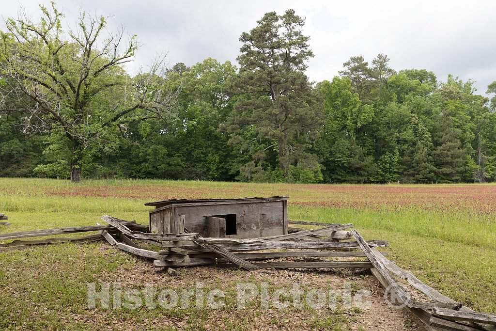 Photo- Structure on The Mount Locust Inn and Plantation Grounds, Located on The Natchez Trace Parkway in Natchez, Mississippi 3 Fine Art Photo Reproduction