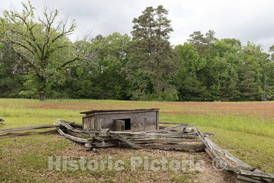 Photo- Structure on The Mount Locust Inn and Plantation Grounds, Located on The Natchez Trace Parkway in Natchez, Mississippi 3 Fine Art Photo Reproduction