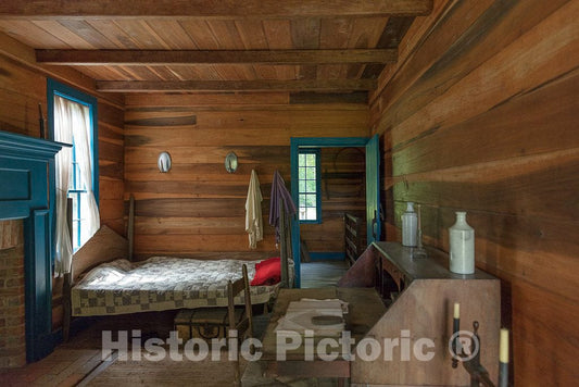 Photo - Inside one of The Structures on The Mount Locust Inn and Plantation Grounds, Located on The Natchez Trace Parkway in Natchez, Mississippi- Fine Art Photo Reporduction