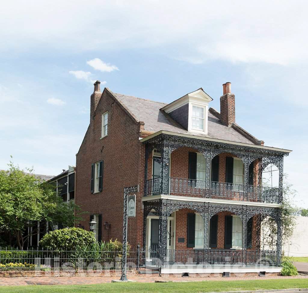 Photo - The Evans Bontura House in Historic Natchez, Mississippi was Once Operated as an inn by Portuguese Merchant Jose Bontura- Fine Art Photo Reporduction