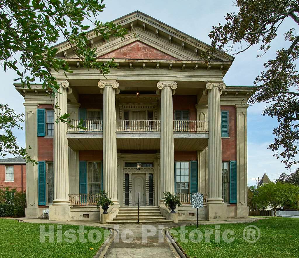 Photo - Magnolia Hall, an Historic Building Built in 1858 in The Natchez Neighborhood of Mississippi- Fine Art Photo Reporduction