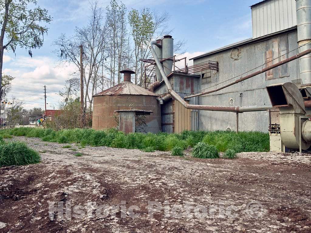 Photo - One of Several Processing Plants in Bartow, a Little Cotton-Mill Town in The U.S. State of Georgia- Fine Art Photo Reporduction