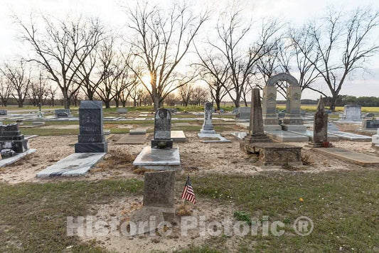Photo - Cemetery in Vienna, a Town in Southern Georgia- Fine Art Photo Reporduction