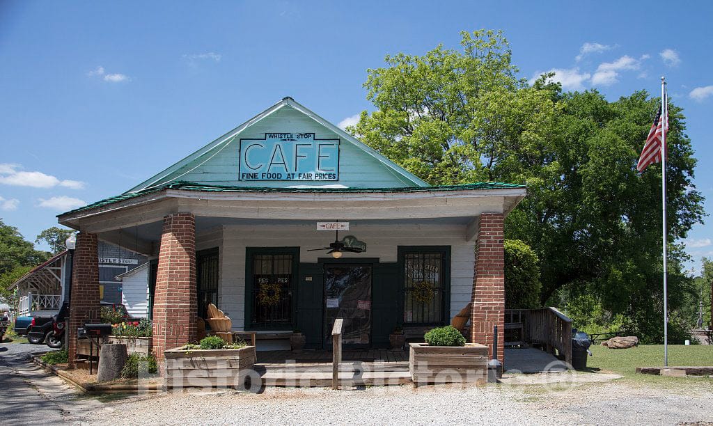 Photo - The Whistle Stop Cafe in Juliette, a small town in Monroe County, Georgia- Fine Art Photo Reporduction