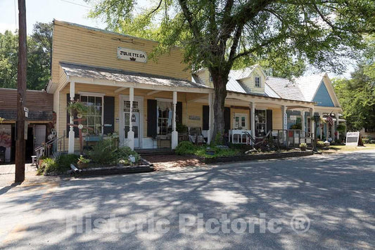 Photo - Small Businesses in Juliette, a Town in Monroe County, Georgia- Fine Art Photo Reporduction