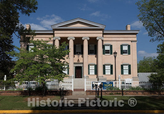 Photo - The Old Governor's Mansion in Milledgeville, The Capital of Georgia from 1804 to 1868, notably During The American Civil War- Fine Art Photo Reporduction