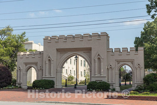 Photo- Gateway to The Old Capitol Museum in Milledgeville, The Capital City of Georgia from 1804 to 1868, notably During The American Civil War 1 Fine Art Photo Reproduction