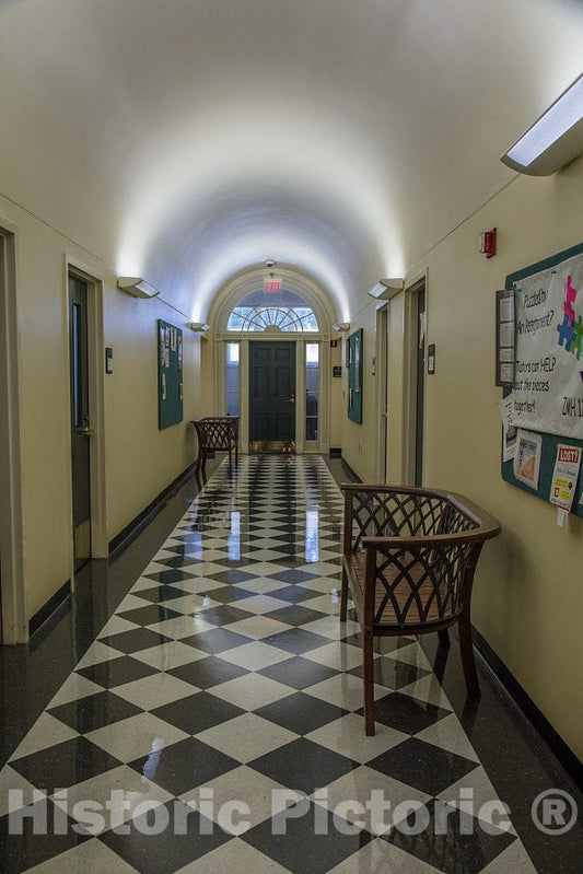 Photo - Hallway inside the Old Capitol Museum in Milledgeville, the capital city of Georgia from 1804 to 1868, notably during the American Civil War- Fine Art Photo Reporduction