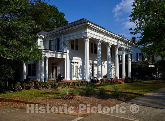 Photo - The historic Bell Martin House in Georgia's onetime capital city of Milledgeville- Fine Art Photo Reporduction