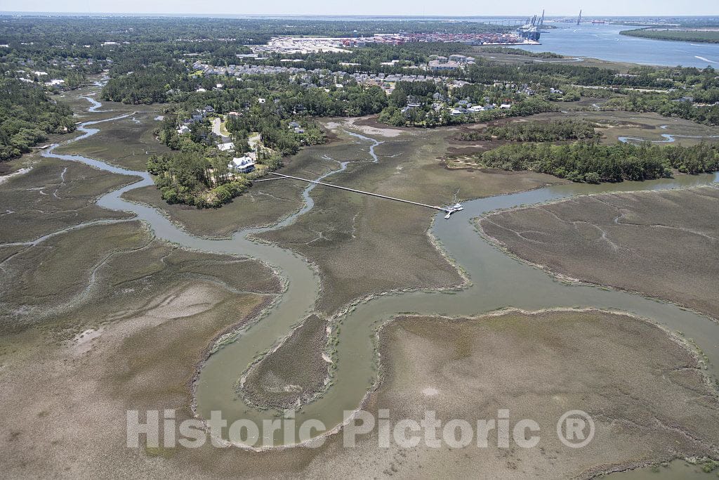Photo- Aerial View of Charleston, South Carolina 5 Fine Art Photo Reproduction