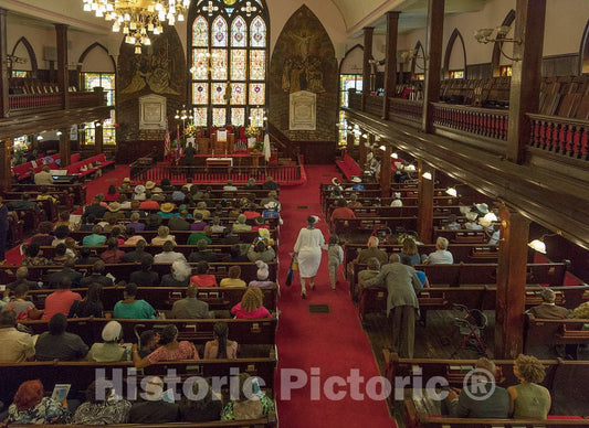 Photo - Sunday Service at The Emanuel African Methodist Episcopal Church in Charleston, South Carolina, in April of 2017- Fine Art Photo Reporduction