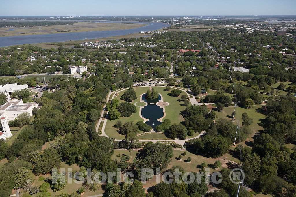 Photo - Aerial View of Hampton Park in Charleston, South Carolina- Fine Art Photo Reporduction