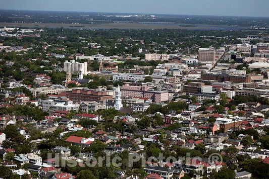 Photo- Aerial View of Charleston, South Carolina 7 Fine Art Photo Reproduction