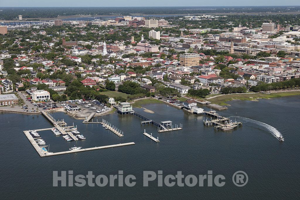 Photo- Aerial View of Charleston, South Carolina 10 Fine Art Photo Reproduction