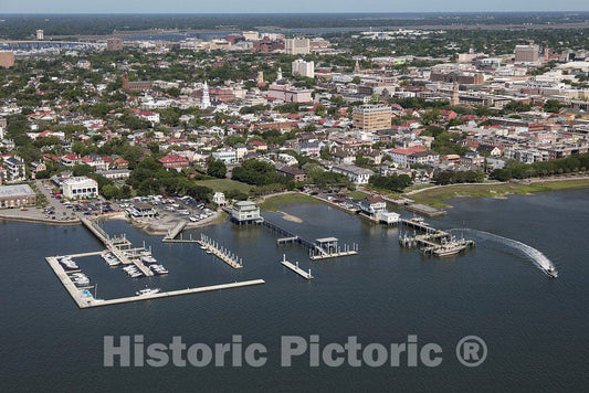 Photo- Aerial View of Charleston, South Carolina 10 Fine Art Photo Reproduction