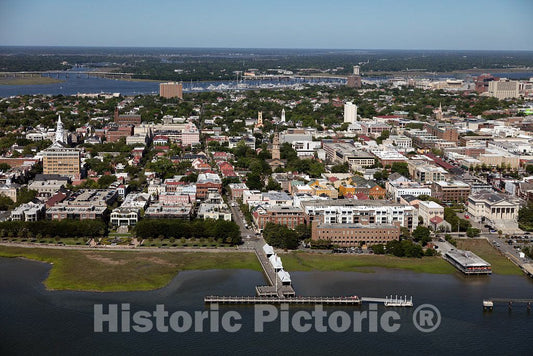Photo- Aerial View of Charleston, South Carolina 1 Fine Art Photo Reproduction