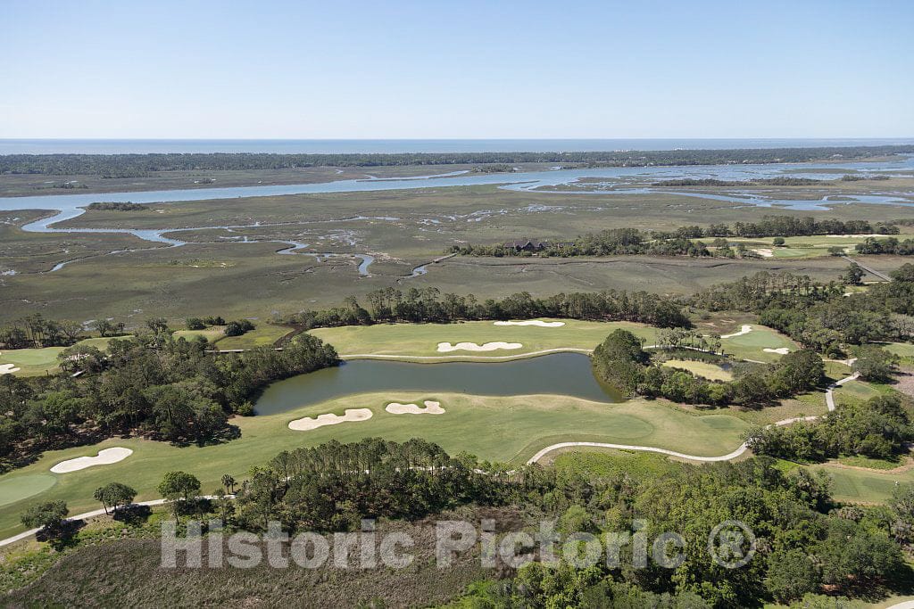Photo - Aerial View of Kiawah Island, South of Charleston, South Carolina- Fine Art Photo Reporduction