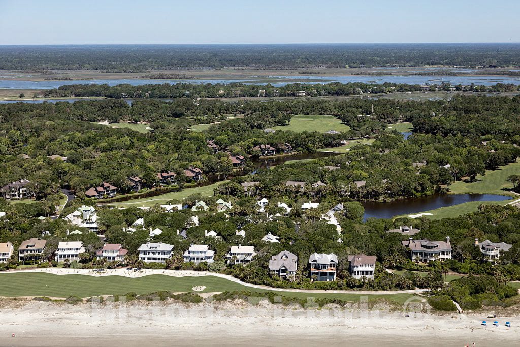 Photo- Aerial View of Kiawah Island, a Beach Community in Charleston County, South Carolina 1 Fine Art Photo Reproduction