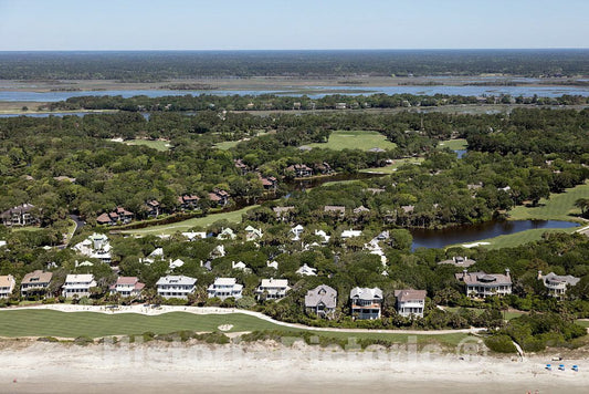 Photo- Aerial View of Kiawah Island, a Beach Community in Charleston County, South Carolina 1 Fine Art Photo Reproduction