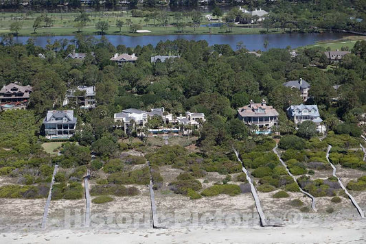 Photo- Aerial View of Kiawah Island, a Beach Community in Charleston County, South Carolina 2 Fine Art Photo Reproduction