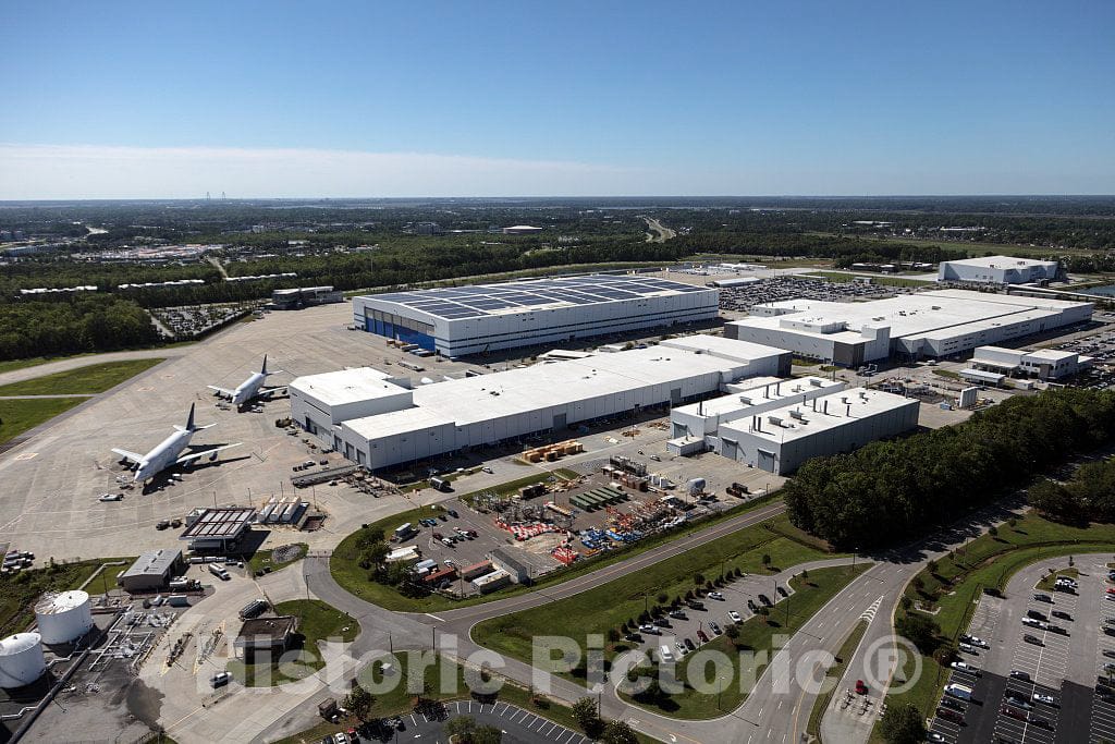 Photograph - Aerial view of Boeing South Carolina. That's not a location but the name of the Boeing Corporation's Commercial Airplanes division, located in North Charleston, South Carolina 1