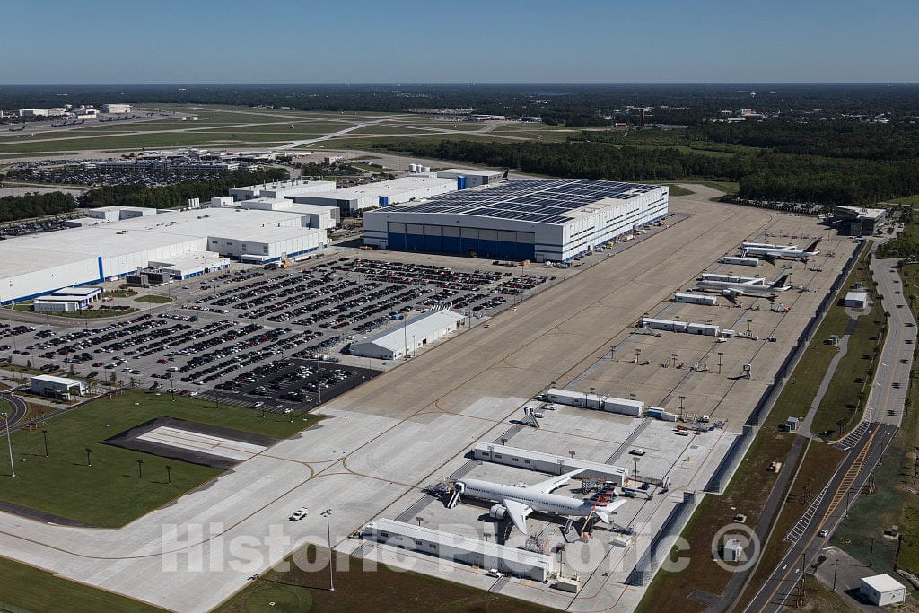 Photograph - Aerial view of Boeing South Carolina. That's not a location but the name of the Boeing Corporation's Commercial Airplanes division, located in North Charleston, South Carolina 2