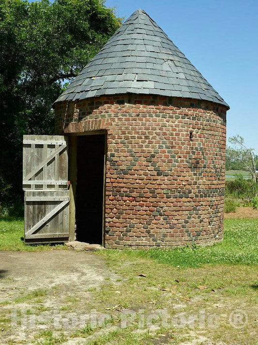 Photo - Stone Storage Building Along Slave Street at The Boone Hall Planatation in Mount Pleasant, just Above Charleston, South Carolina- Fine Art Photo Reporduction