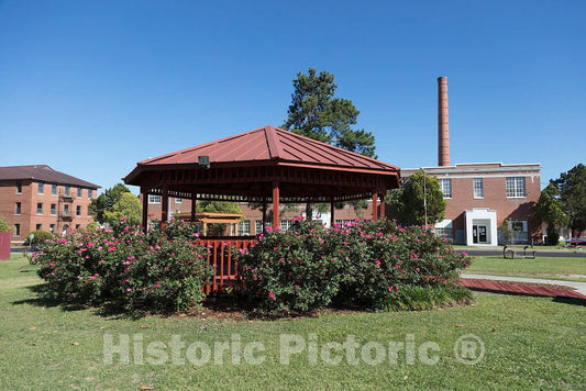 Photo - Gazebo in Front of The Old Mechanical Industries Building, Now a Technology Center, on The Campus of South Carolina State University- Fine Art Photo Reporduction