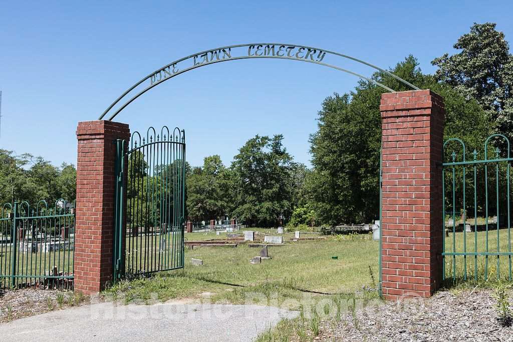 Photo - Entrance to The Historic Aiken Colored Cemetery, Since 1988 Called Pine Lawn Memorial Garden, in Aiken, South Carolina- Fine Art Photo Reporduction