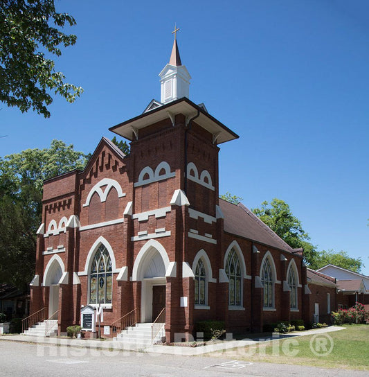 Photo - The Cumberland African Methodist Episcopal, or A.M.E, Church, a Church with a predominantly Black Congregation, in Aiken, South Carolina- Fine Art Photo Reporduction