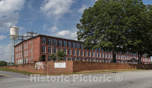 Photo - The Former Drayton Mill in Spartanburg, South Carolina, Now Part of a Mixed-Used Development That Includes loft Apartments- Fine Art Photo Reporduction