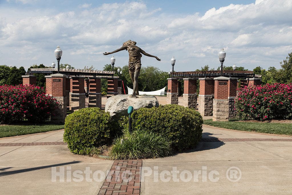 Photo - Richard McDermott Miller's Exuberance Statue was erected in 1999 at an Entrance to Barnet Park in Spartanburg, South Carolina- Fine Art Photo Reporduction
