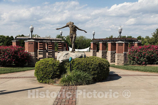 Photo - Richard McDermott Miller's Exuberance Statue was erected in 1999 at an Entrance to Barnet Park in Spartanburg, South Carolina- Fine Art Photo Reporduction